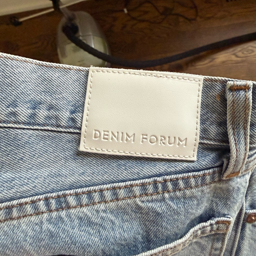 Denim Forum 90s’ Loose fit Low Rise Wide Leg Crop Jeans - Picture 4 of 4
